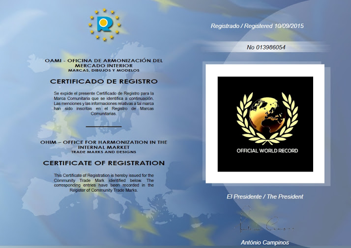 OAMI certificate - About OWR