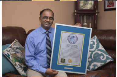 The person with most awards/recognitions received for community work in the world