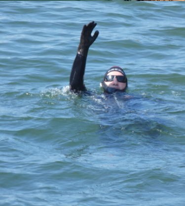 24 hours in a row swimming blindly,1