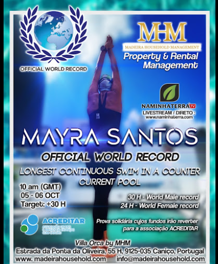 LONGEST CONTINUOUS SWIM BY A WOMAN IN A COUNTER CURRENT POOL