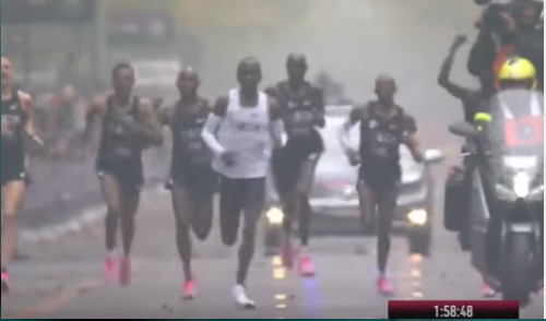 The first man who leaves the 2 hours in the Marathon in a test organized specifically for this purpose