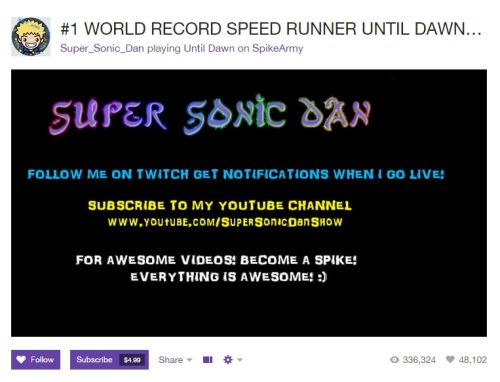 Daniel Bottoms does 3 world records in the Until Dawn video game