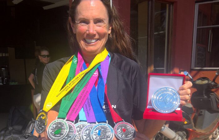 First Handcycle Marathon in Seven South African Countries in 8 days (female). Elizabeth Sanden