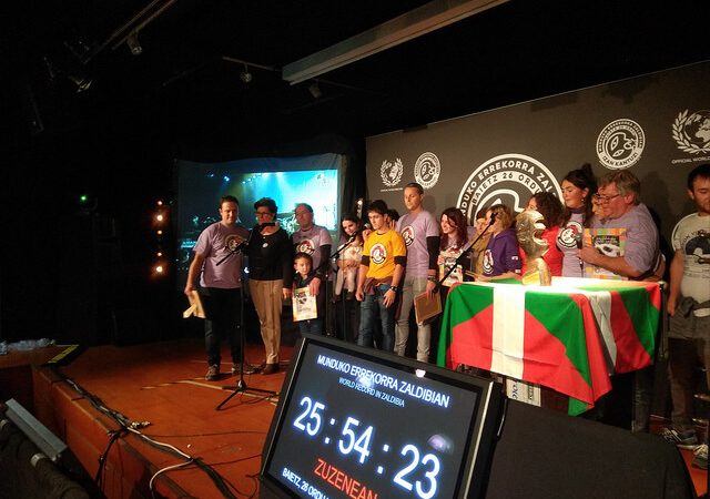 BE SINGING! Most time continued singing in Euskera. Longer period of time in a row singing in Basque