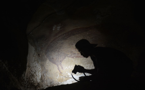 The 45,500-year-old painting of a wild boar is the oldest figurative work of art in the world