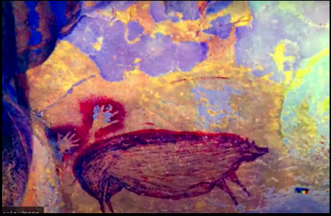 The 45,500-year-old painting of a wild boar is the oldest figurative work of art in the world