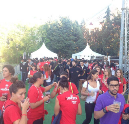 The largest scrum in the world in Madrid, a new record for the people of Ron Santa Teresa1